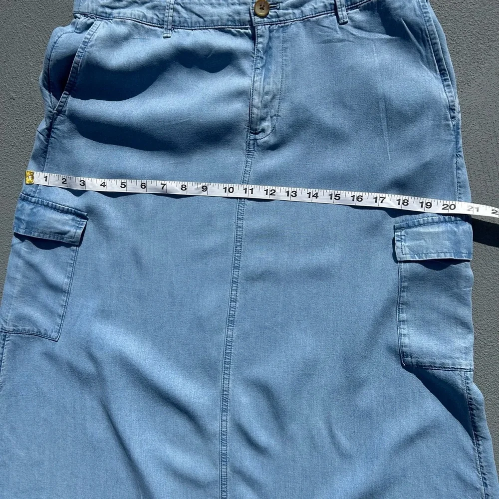 274. J. Jill Denim Women’s Cargo Midi Skirt - Picture 10 of 15